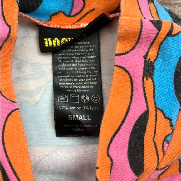 Nooworks Psychedelic Eyes Mock Neck Tee Shirt - Picture 2 of 8